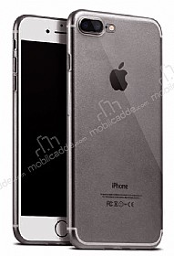 Dafoni Aircraft iPhone 7 Plus / 8 Plus Ultra nce effaf Siyah Silikon Klf