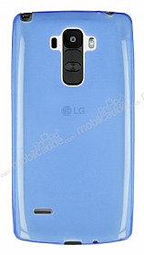 LG G4 Stylus Ultra nce effaf Mavi Silikon Klf