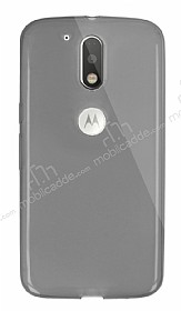 Dafoni Aircraft Motorola Moto G4 / G4 Plus Ultra nce effaf Siyah Silikon Klf