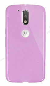 Dafoni Aircraft Motorola Moto G4 / G4 Plus Ultra nce effaf Pembe Silikon Klf