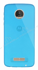 Dafoni Aircraft Motorola Moto Z Play Ultra nce effaf Mavi Silikon Klf