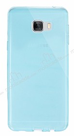 Dafoni Aircraft Samsung Galaxy C5 Ultra nce effaf Mavi Silikon Klf