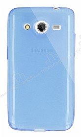 Dafoni Aircraft Samsung Galaxy Core 2 Ultra nce effaf Mavi Silikon Klf