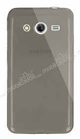 Dafoni Aircraft Samsung Galaxy Core 2 Ultra nce effaf Siyah Silikon Klf