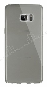 Dafoni Aircraft Samsung Galaxy Note FE Ultra nce effaf Siyah Silikon Klf