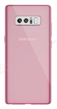 Dafoni Aircraft Samsung Galaxy Note 8 Ultra nce effaf Pembe Silikon Klf