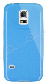 Dafoni Aircraft Samsung Galaxy S5 mini Ultra nce effaf Mavi Silikon Klf