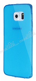 Dafoni Aircraft Samsung Galaxy S6 Edge Ultra nce effaf Mavi Silikon Klf