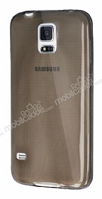 Dafoni Aircraft Samsung i9600 Galaxy S5 Ultra nce effaf Siyah Silikon Klf