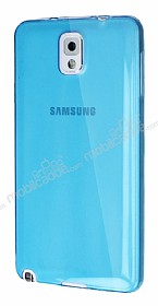 Dafoni Aircraft Samsung N9000 Galaxy Note 3 Ultra nce effaf Mavi Silikon Klf