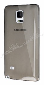 Dafoni Aircraft Samsung N9100 Galaxy Note 4 Ultra nce effaf Siyah Silikon Klf
