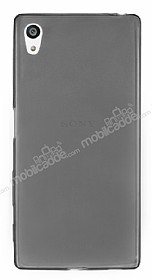 Sony Xperia Z5 Ultra nce effaf Siyah Silikon Klf