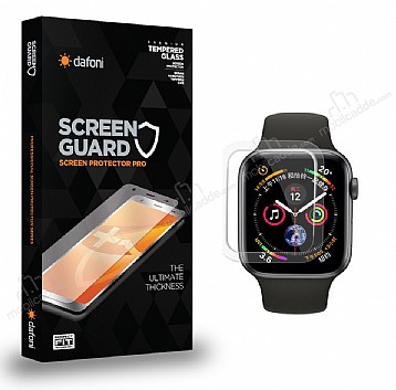 Dafoni Apple Watch 4 / Watch 5 Tempered Glass Premium effaf Full Cam Ekran Koruyucu (40 mm)
