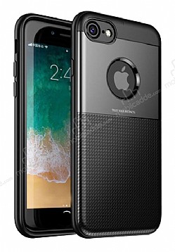 Dafoni Business Shield iPhone 7 / 8 Siyah Silikon Klf