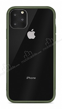 Dafoni Clear Union iPhone 11 Pro Max Ultra Koruma Yeil Klf