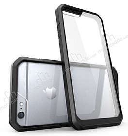 Dafoni Color Side iPhone 6 / 6S Kristal Siyah Klf