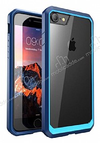Dafoni Color Side iPhone 7 / 8 Kristal Mavi Klf