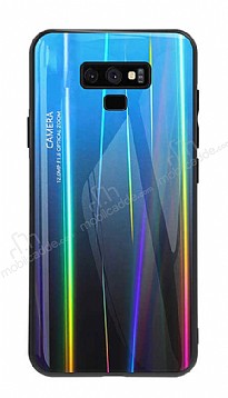 Dafoni Colorful Samsung Galaxy Note 9 Cam Mavi Klf