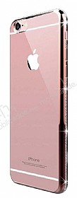 Dafoni Crystal Dream iPhone 6 Plus / 6S Plus Rose Gold Tal Kenarl Silikon Klf