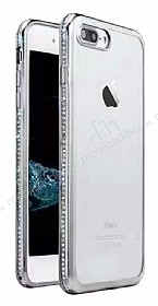 Dafoni Crystal Dream iPhone 7 Plus / 8 Plus Tal Silver Silikon Klf