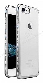 Dafoni Crystal Dream iPhone 7 / 8 Tal Silver Silikon Klf