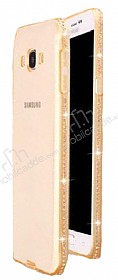 Dafoni Crystal Dream Samsung Galaxy A8 Tal Gold Silikon Klf