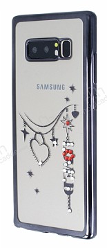 Dafoni Crystal Dream Samsung Galaxy Note 8 Tal Loved effaf Silikon Klf