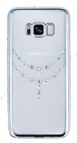 Dafoni Crystal Dream Samsung Galaxy S8 Tal Necklace Silver Kenarl Silikon Klf