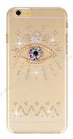 Dafoni Cyrstal Dream iPhone 6 Plus / 6S Plus Mavi Gz Tal Kristal Klf