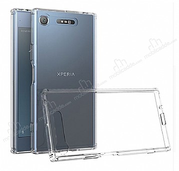 Dafoni Fit Hybrid Sony Xperia XZ1 Ultra Koruma effaf Klf