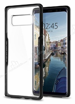 Dafoni Glass Shield Samsung Galaxy Note 8 Siyah Silikon Kenarl Cam Klf
