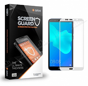 Dafoni Honor 7S Tempered Glass Premium Full Beyaz Cam Ekran Koruyucu
