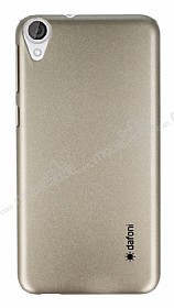 Dafoni HTC Desire 820 Metallic Thin Gold Rubber Klf