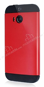 Dafoni HTC One M8 Slim Power Krmz Klf
