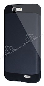 Dafoni Huawei Ascend G7 Slim Power Ultra Koruma Siyah Klf