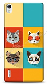 Huawei Ascend P7 Four Cats Klf