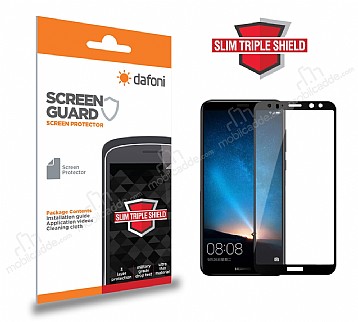 Dafoni Huawei Mate 10 Slim Triple Shield Siyah Ekran Koruyucu