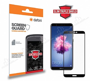 Dafoni Huawei P Smart Slim Triple Shield Siyah Ekran Koruyucu