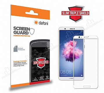 Dafoni Huawei P Smart Slim Triple Shield Beyaz Ekran Koruyucu