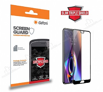 Dafoni Huawei P20 Pro Slim Triple Shield Siyah Ekran Koruyucu
