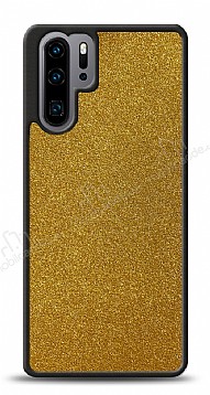 Dafoni Huawei P30 Pro Silikon Kenarl Simli Gold Klf