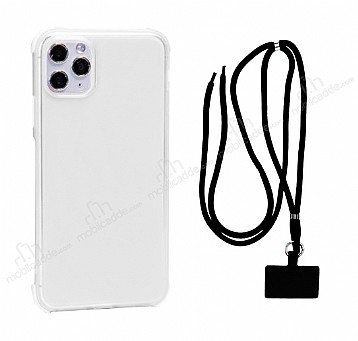 Dafoni Hummer iPhone 11 Pro Siyah Askl Ultra Koruma Klf