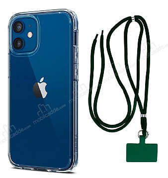Dafoni Hummer iPhone 12 Mini 5.4 in Yeil Askl Ultra Koruma Klf