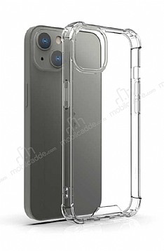 Dafoni Hummer iPhone 13 Mini 5.4 in Ultra Koruma Silikon Kenarl effaf Klf