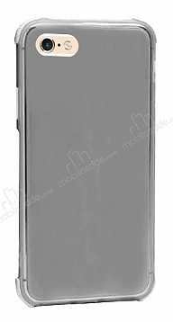 Dafoni Hummer iPhone 6 / 6S Ultra Koruma Silikon Kenarl Siyah Klf