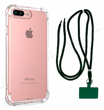 Dafoni Hummer iPhone 7 Plus / 8 Plus Yeil Askl Ultra Koruma Klf