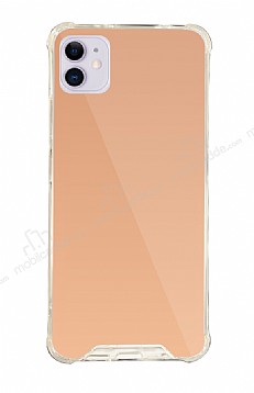Dafoni Hummer Mirror iPhone 11 Aynal Rose Gold Silikon Klf