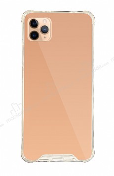 Dafoni Hummer Mirror iPhone 11 Pro Aynal Rose Gold Silikon Klf