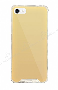 Dafoni Hummer Mirror iPhone SE 2020 Aynal Gold Silikon Klf