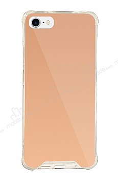 Dafoni Hummer Mirror iPhone SE 2022 Aynal Rose Gold Silikon Klf